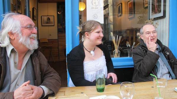 De gauche à droite: François Lediascorn, Hannah Puech, Michel Baret